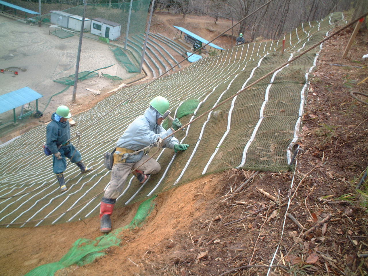 法面緑化　福島県立Ｔ高