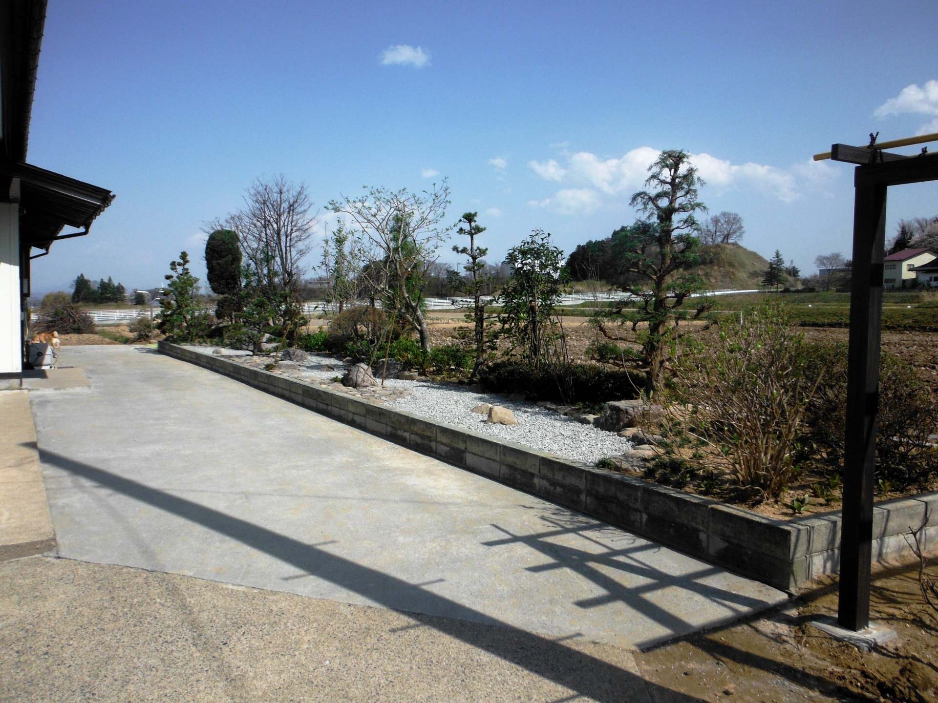 石と緑の落ち着いたお庭　（郡山市-S様邸）