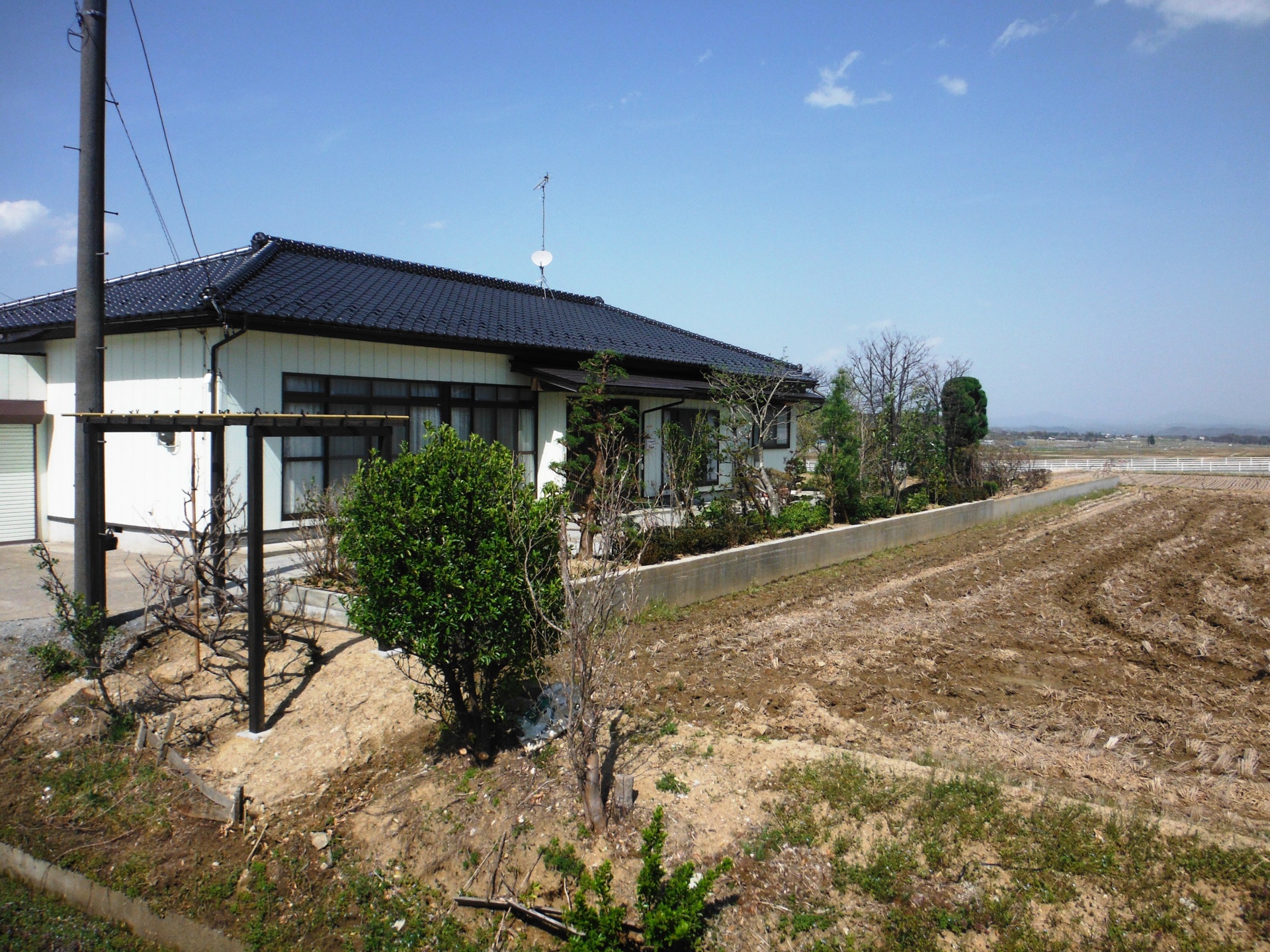 石と緑の落ち着いたお庭　（郡山市-S様邸）