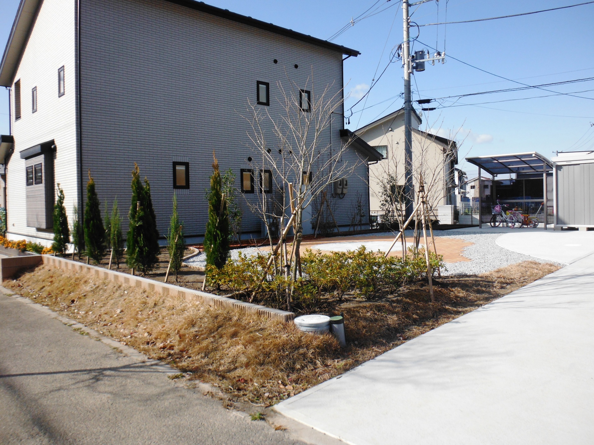 緑に囲まれた、アウトドアを楽しむお庭　(郡山市-O様邸)