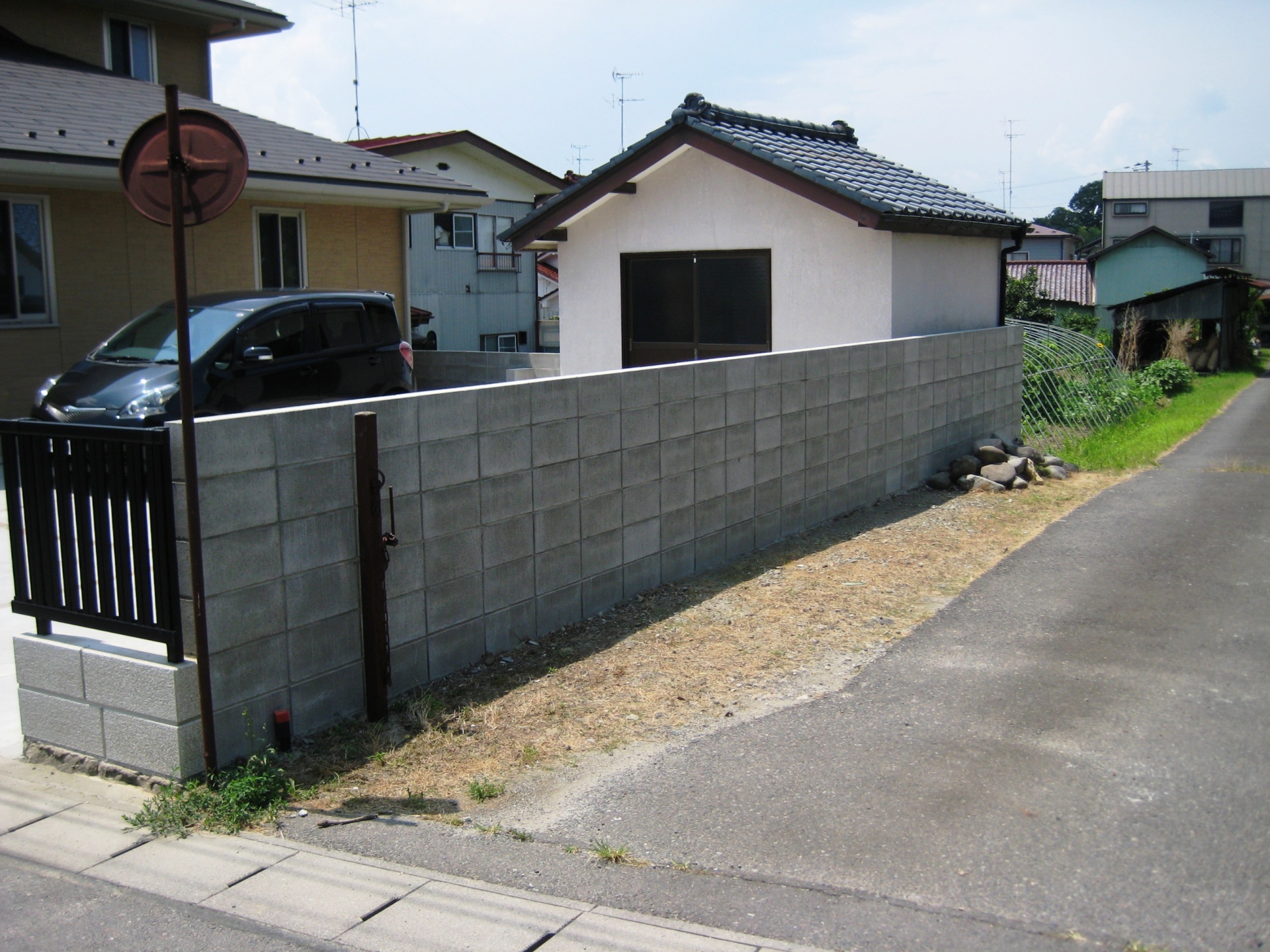 以前の雰囲気がそのまま塀のリニューアル（郡山市　Ｉ様 邸）