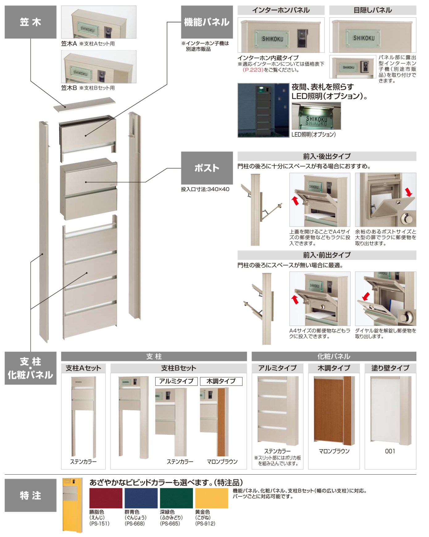 四国化成ｱﾙﾃﾞｨ門柱