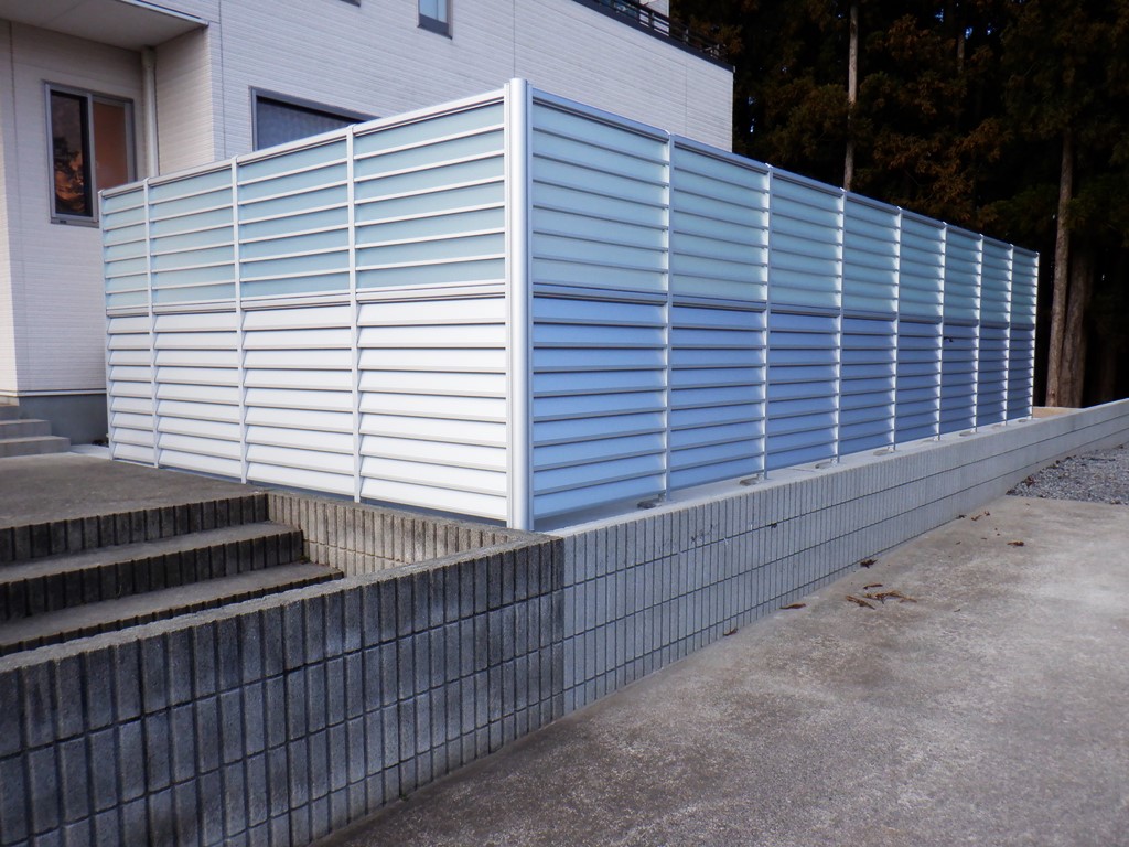 郡山市Ｈ様　外構工事・目隠しフェンス