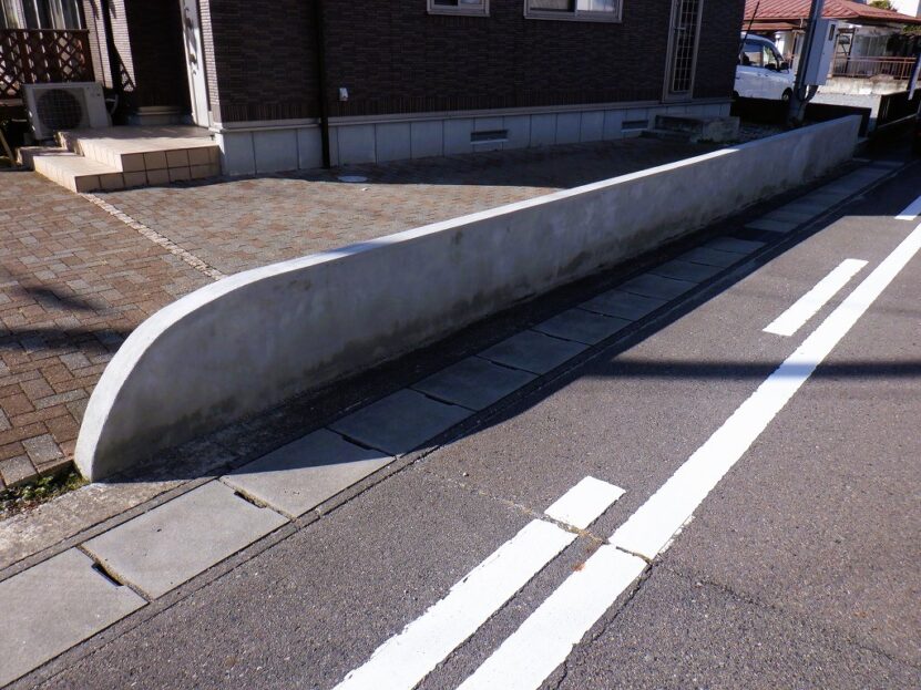 ブロック塀補修　郡山市