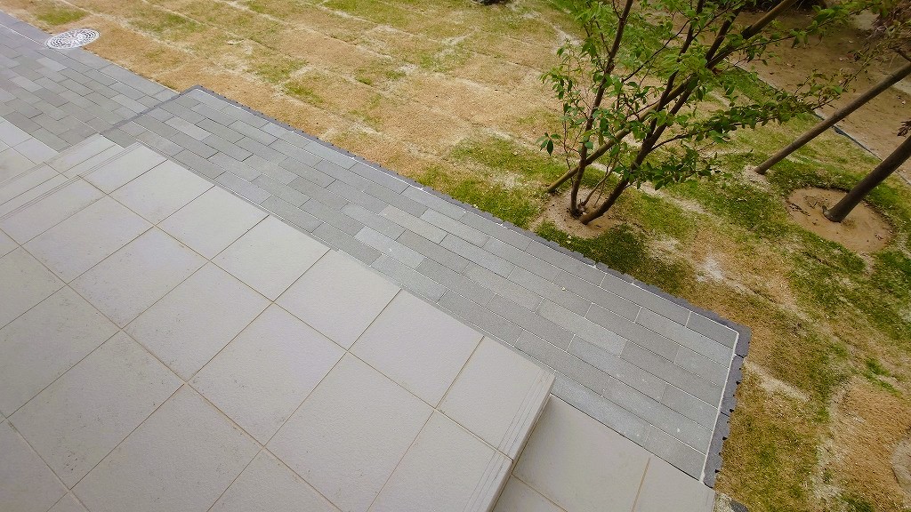 郡山市内　ガーデンリフォーム工事　アプローチ