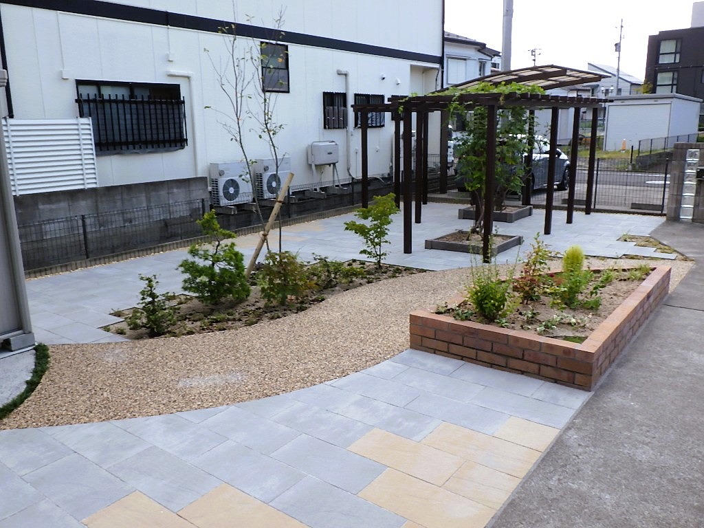 お庭　リフォーム　郡山市