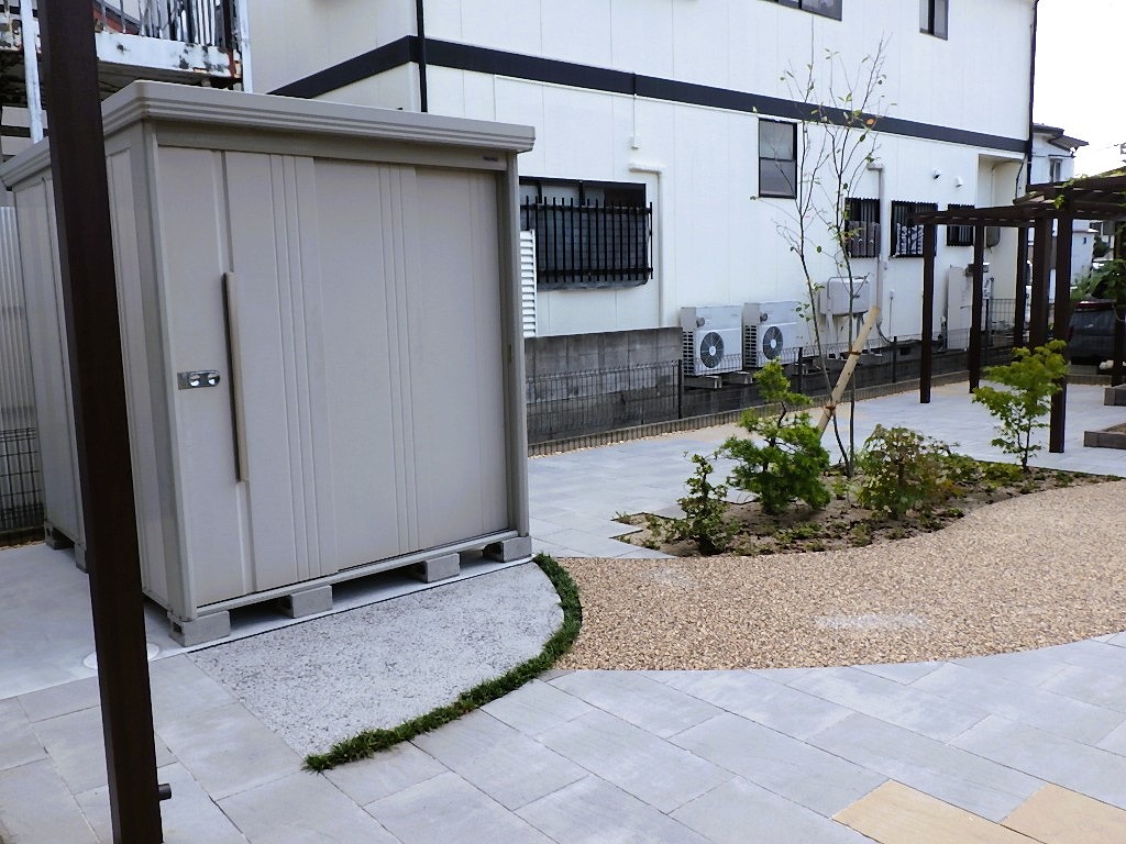 物置を移設して使いやすく、草むしりが減った庭まわり　郡山市W様邸