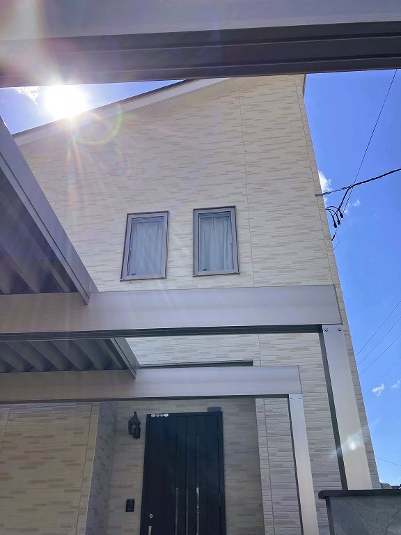 カーポート　柱　アプローチ　門まわり