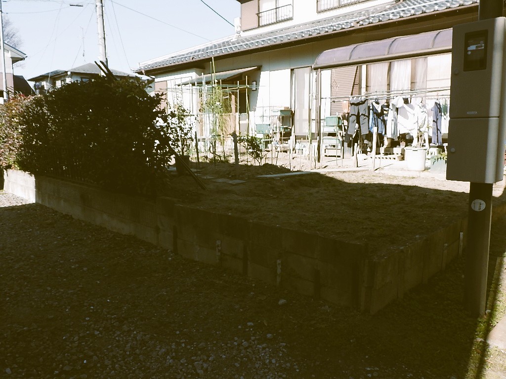施工前　駐車場増設　郡山市内
