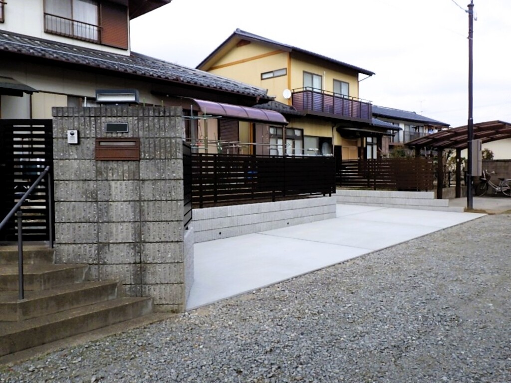 駐車場増設　郡山市内