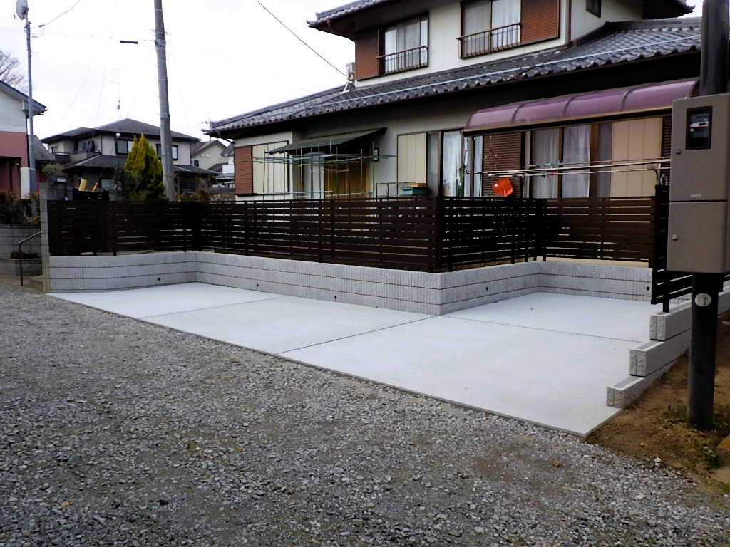駐車場増設　郡山市内