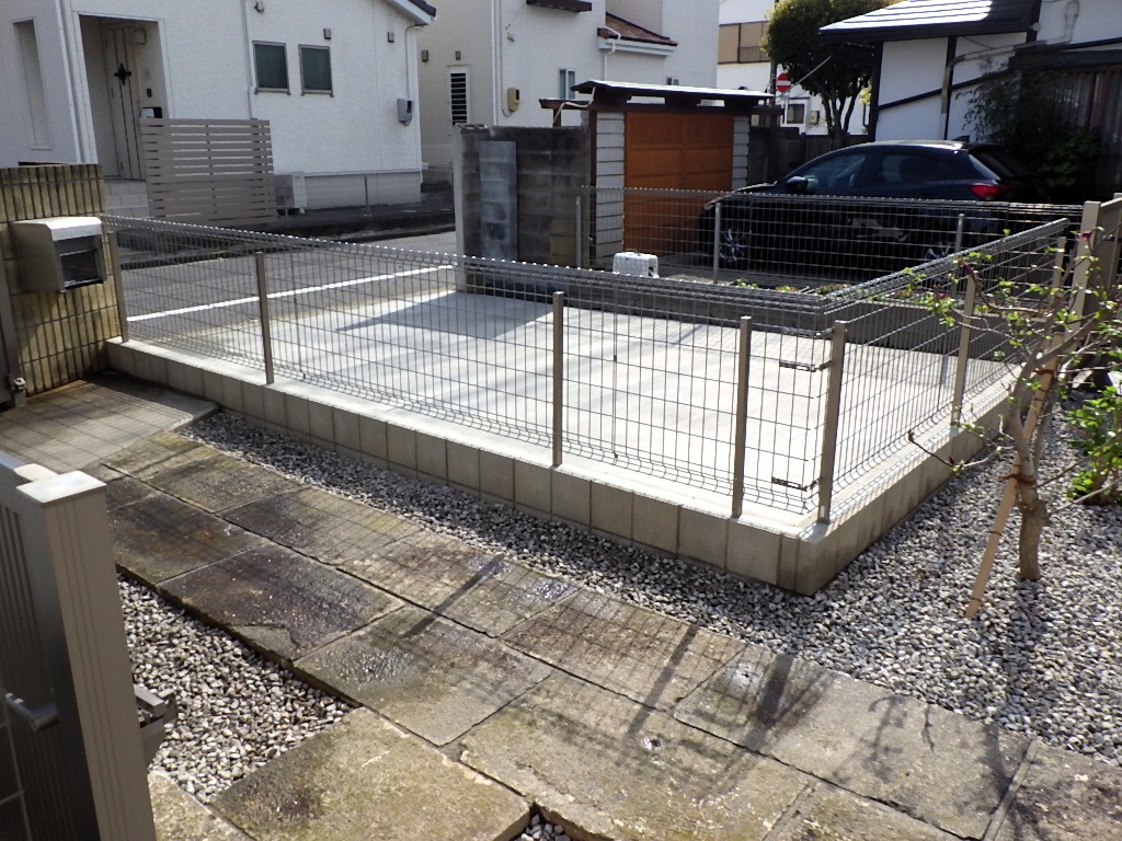 福島県郡山市　駐車場拡張工事