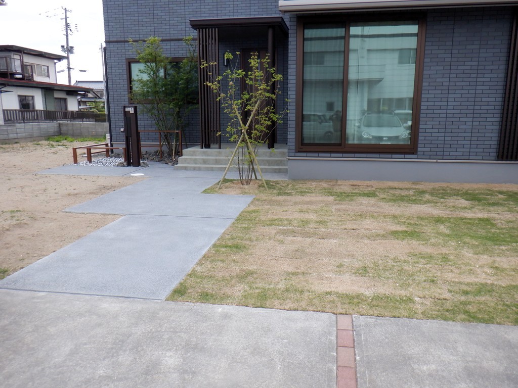福島県須賀川市の新築外構工事